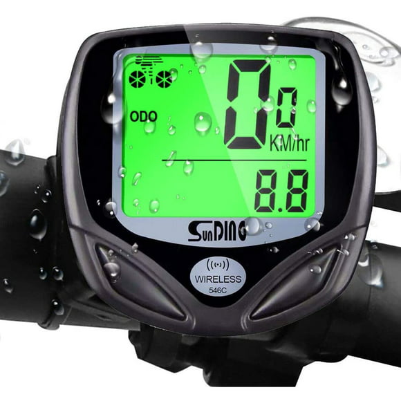 POINTERTECK Bicycle Speedometer and Odometer Wireless Waterproof Cycle Bike Computer with LCD Display