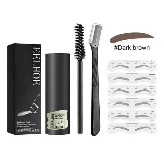POINTERTECK Eyebrow Print Innovative Natural Sponge One Step Brow Stamp Shaping Kit for Personal Use