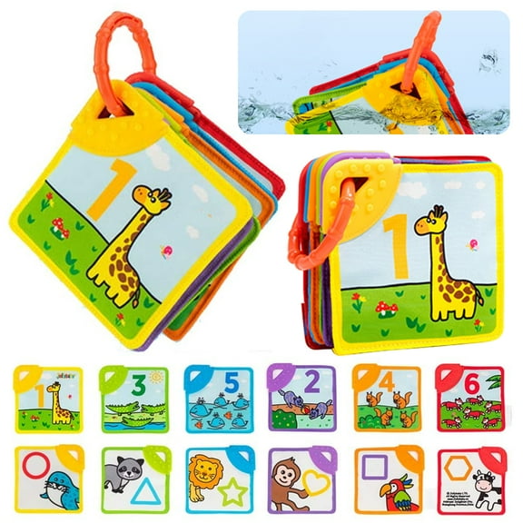 POINTERTECK High Contrast Baby Flashcards, Black and White Newborn Brain Development Toys, Visual Stimulation Learning Activity Cards for 0-36 Months, 6 PCs 12 Pages 4.3*4.3'' Educational Infants Gift