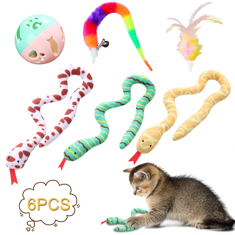 POINTERTECK Kitten Interactive Catnip Toys 6 Pack Set for Indoor Cats
