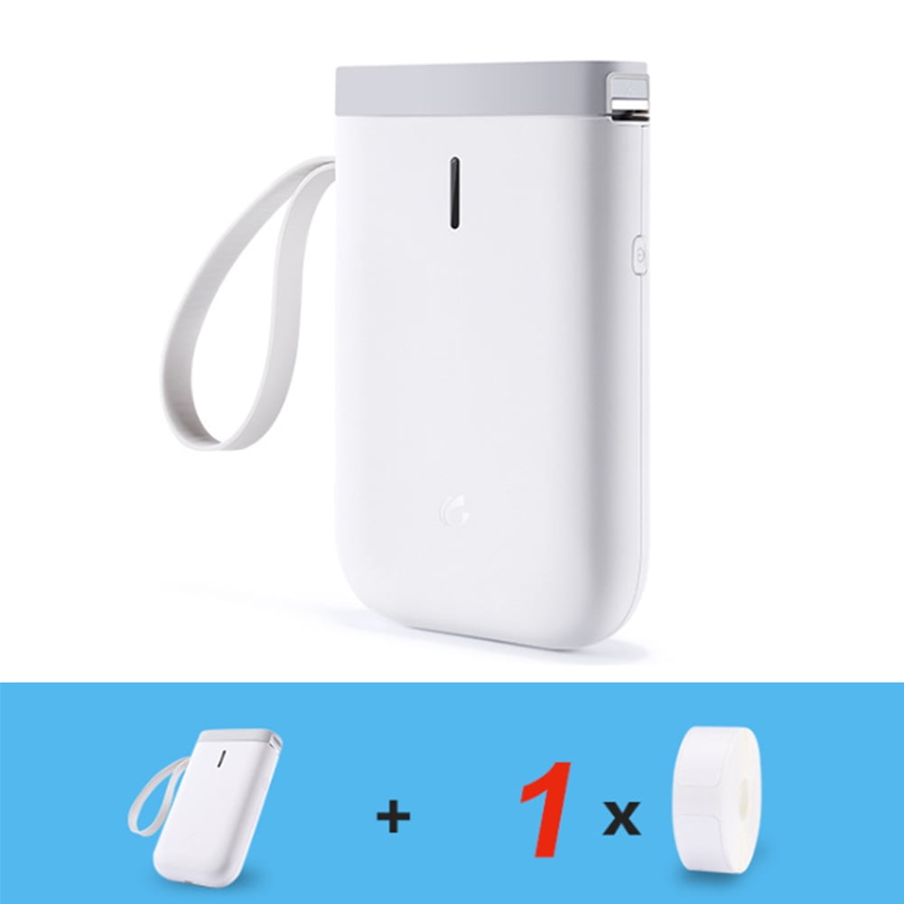 POINTERTECK Label Printer, Portable Handheld Thermal Label Printer BT D11, Mini Label Maker with Smartphone for Home Office School Supermarket Store, White
