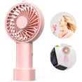 thumbnail image 1 of POINTERTECK Mini Electric Handheld Fan USB Rechargeable Desk Fan with Stand Base 3 Speed Mode for Home School Office Travel Golf Cart Indoor Outdoor, 1 of 6