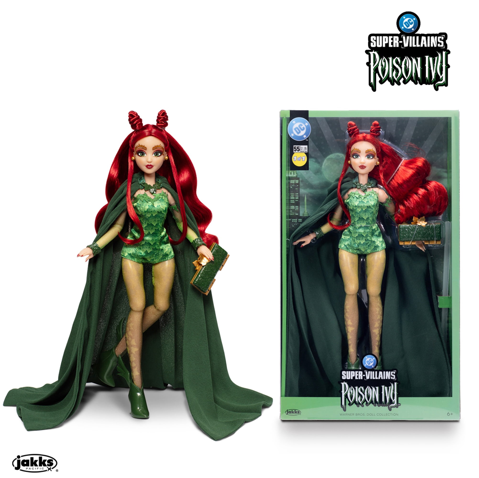 DC Poison Ivy Collector Fashion Doll with Doll Stand and