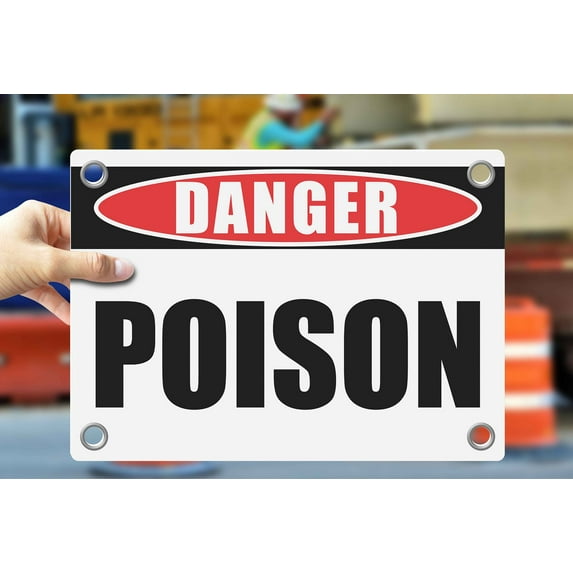 POISON | Warning Notice Caution Danger 3mm PVC Sign