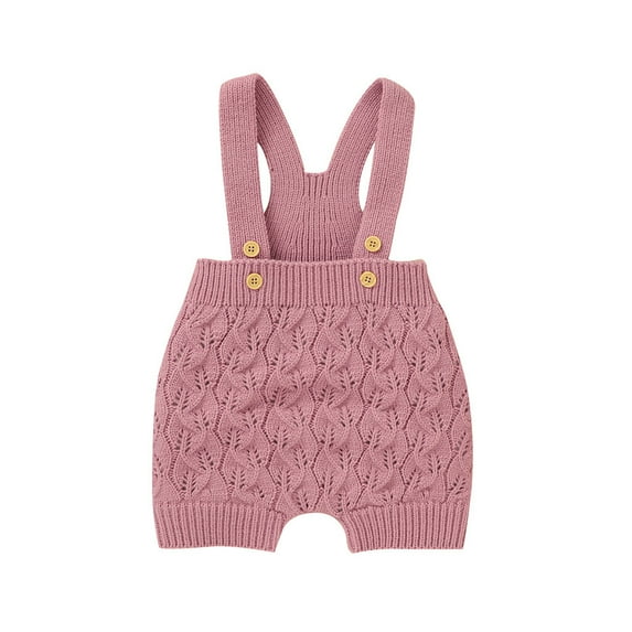 POIUYTR Baby Boy Girl Overalls Cable Knit Suspender Pants Unisex Cute Romper Toddler Infant One-Pieces Jumpsuit Fall Winter Clothes