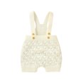 thumbnail image 1 of POIUYTR Baby Boy Girl Overalls Cable Knit Suspender Pants Unisex Cute Romper Toddler Infant One-Pieces Jumpsuit Fall Winter Clothes, 1 of 5