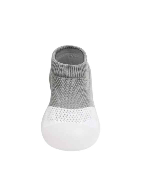 Baby Socks Shoes Toddler First Walking Shoes Mesh Breathable Infant Non Slip Soft Rubber Sole Crib Shoes