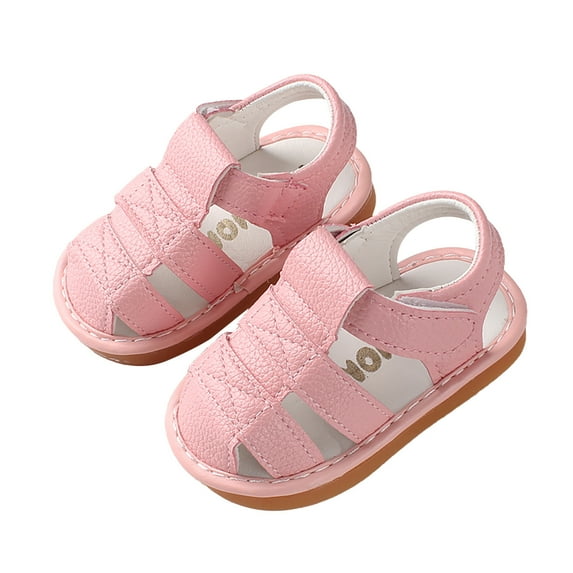POIUYTR Baby Toddler Sandals Infant Boys Girls Slippers Closed Toe First Walking Shoes Summer Lightweight Non Slip Sole Crib Shoes