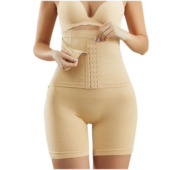 POIUYTR Post-Surgery Compression Panties - High-Waist Shaper Boyshorts Underwear, Full Coverage Tummy Control for All-Day Comfort