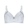 thumbnail image 1 of POIUYTR Bras for Women Comfort Full Coverage Underwire Bras Push Up Soft Breathable Lightly Padded Everyday Bra with Adjustable Elastic Straps, 1 of 5