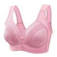 thumbnail image 1 of POIUYTR Bras for Women Comfort Wireless Convenient Front Closure Brassiere Women's Wide Strap Soft Everyday Bras, 1 of 5