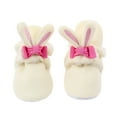 thumbnail image 1 of POIUYTR Fleece Baby Booties Warm Cozy Baby Slippers Sock Shoes Soft Non-Slip Newborn Winter Snow Crib Shoes Boots for Boys and Girls, 1 of 5