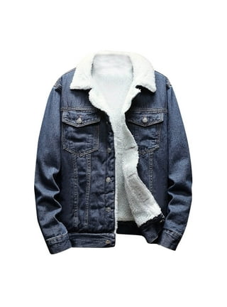 Mens Fleece Lined Denim Jacket