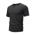 thumbnail image 1 of POIUYTR Men's Ultra Soft T-Shirt Short Sleeve Modal Undershirts Lightweight Crewneck Casual Basic Tee Shirt, 1 of 3
