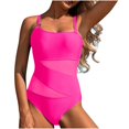 thumbnail image 1 of POIUYTR One Piece Swimsuit for Women Tummy Control Bathing Suits Modest Swimwear, 1 of 7