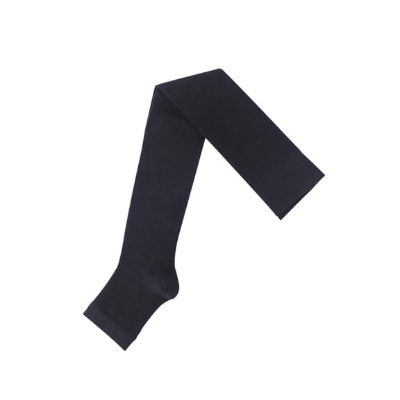 POIUYTR Open Toe Compression Socks for Women Knee High Breathable Toeless Cotton Stockings for Circulation Support