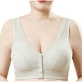 thumbnail image 1 of POIUYTR Post-Surgery Bras for Women - Plus Size Front Closure Wireless Design Bras with Breathable Cotton, Mastectomy Bras, 1 of 8