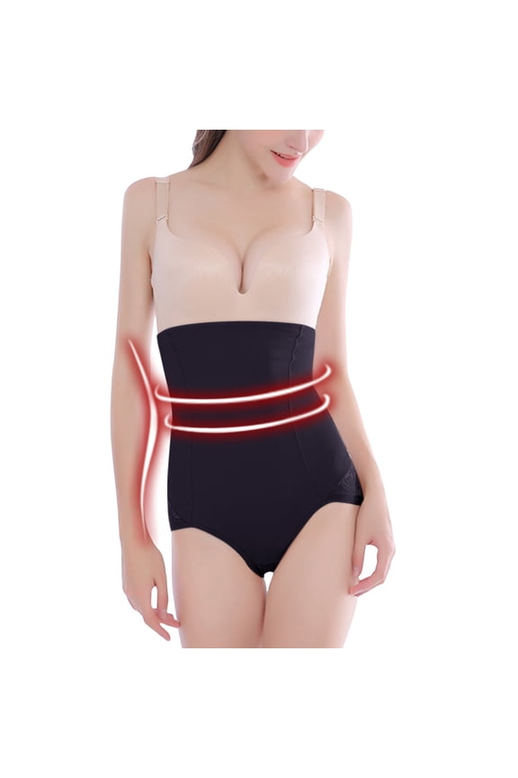 Shapewear Panties for Women Seamless Tummy Control Body Shaper Briefs High Waisted Lace Butt Lifting Thigh Slimmer Underwear