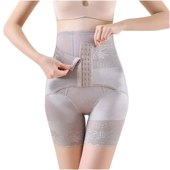 POIUYTR Shapewear for Women Tummy Control Shorts Body Shaper Butt Lifter Panties High Waist Trainer Corset Thigh Slimming Underwear