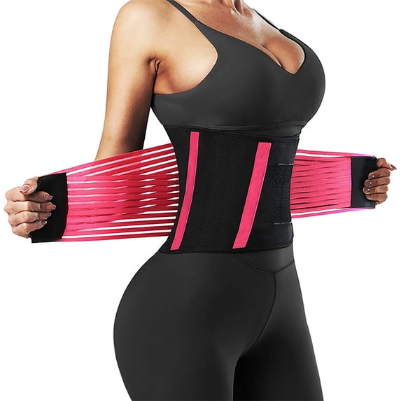 POIUYTR Waist Trainer for Women Tummy Control Workout Corset Waist Cincher Trimmer Postpartum Belly Band Wrap Body Shaper Sports Girdle