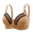 thumbnail image 1 of POIUYTR Women Button Front Closure Bras Full Coverage Comfy Soft Breathable Underwire Lace Bra Push Up Everyday Bras 2024, 1 of 3