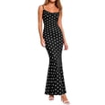 thumbnail image 1 of POIUYTR Women Summer Sundress Casual Scoop Neck Nipped Waist Sleeveless Dresses Slim Fishtail Camisole Dress, 1 of 6