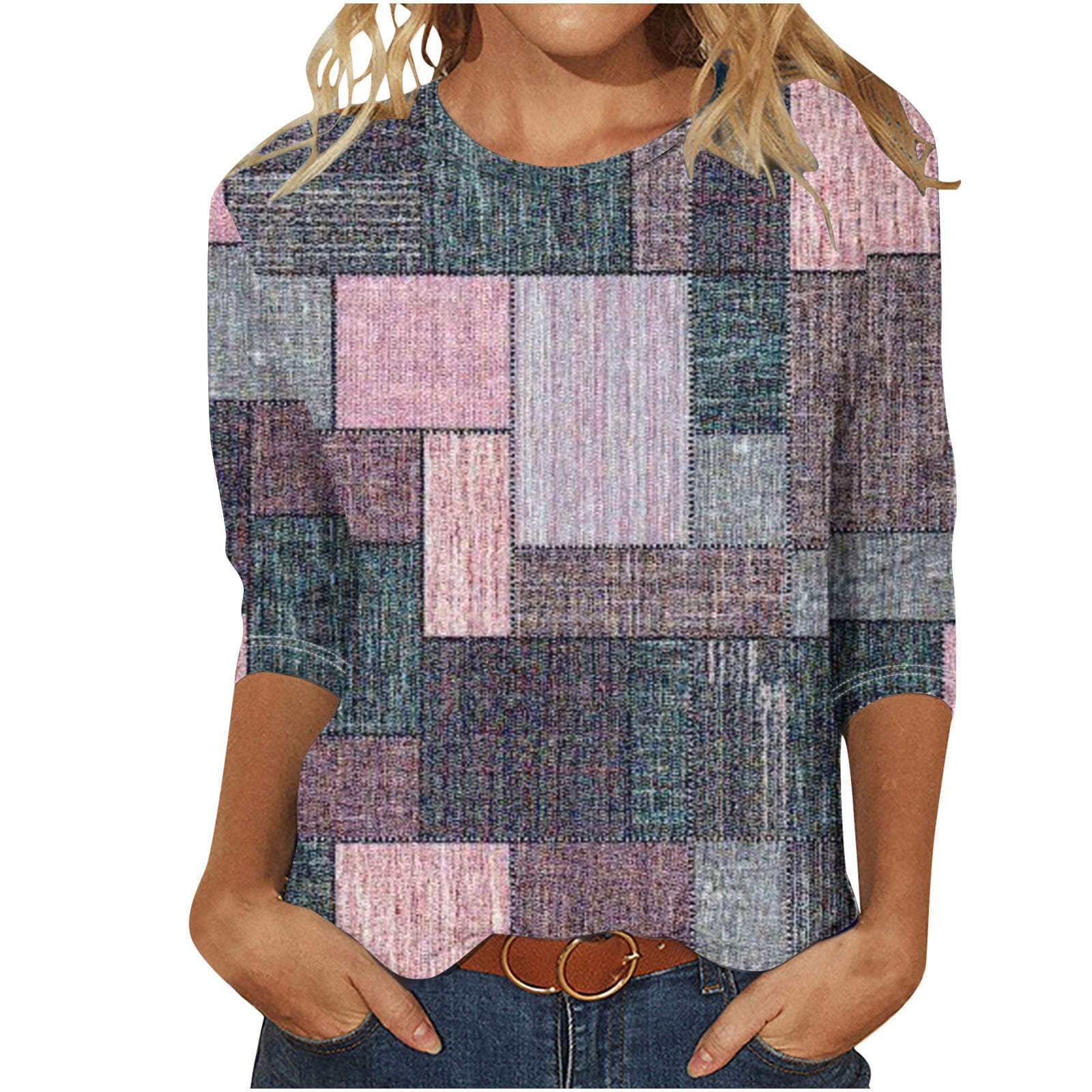 Womens Tunic Tops 3/4 Sleeve Zeagoo Women's Casual 3/4 Sleeve T