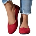 thumbnail image 1 of POIUYTR Women's Ballet Flats Comfortable Dress Shoes Round Toe Slip on Flats Shoes for Women, 1 of 5