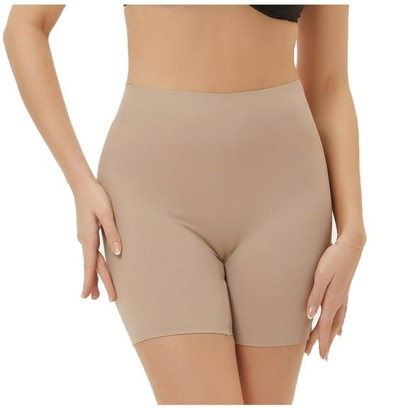 POIUYTR Womens Seamless Shaping Boyshorts Panties Tummy Control Underwear Soft Comfort Butt Lifting Thigh Slimmer Shapewear Shorts