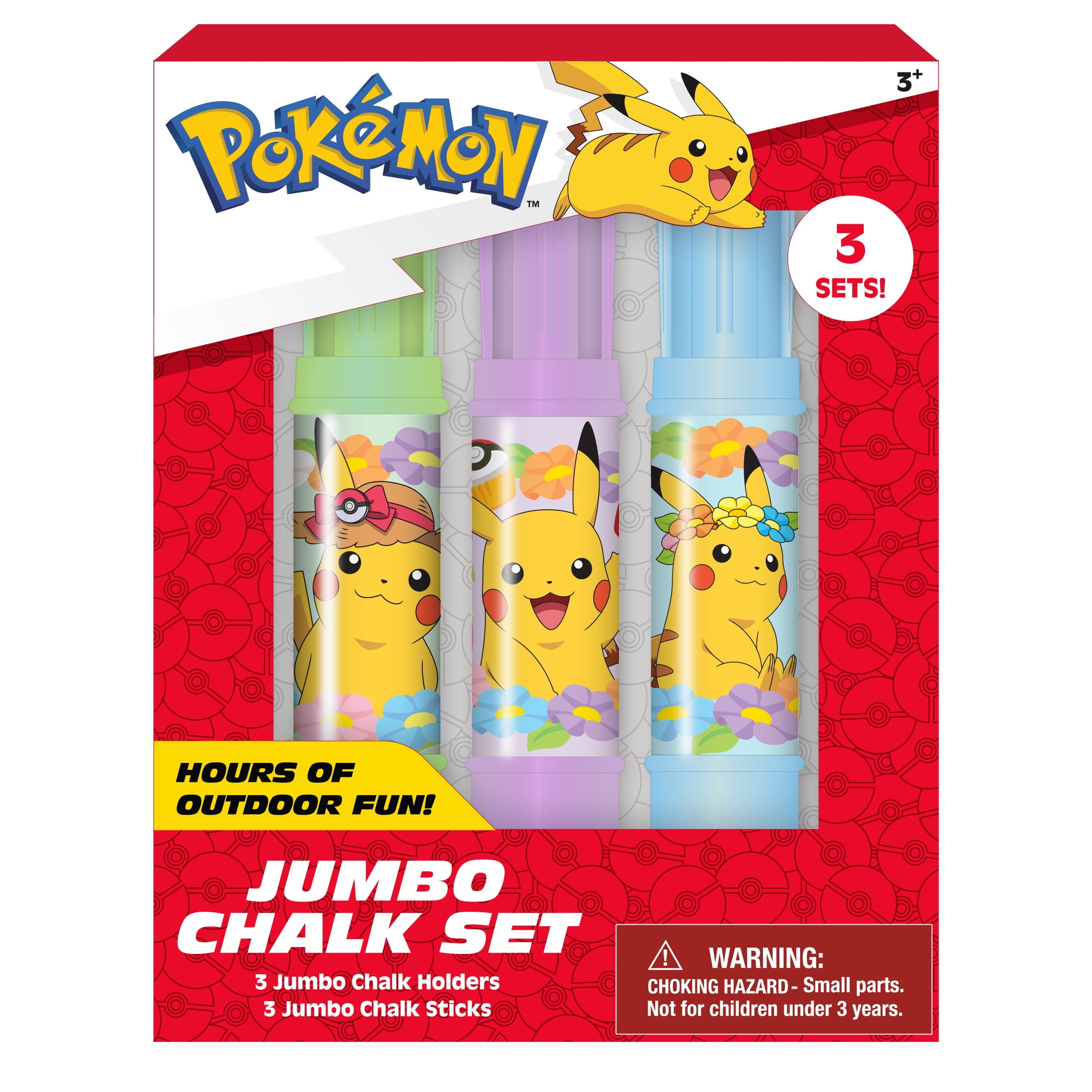 Pokemon - Brandclub - Pokémon Jumbo Sidewalk Chalk Set with
