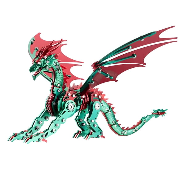 POKEMON  3D Metal Mechanical Dragon Puzzle DIY Engineering Building Model for Adults Home Office Desk Decor Gift