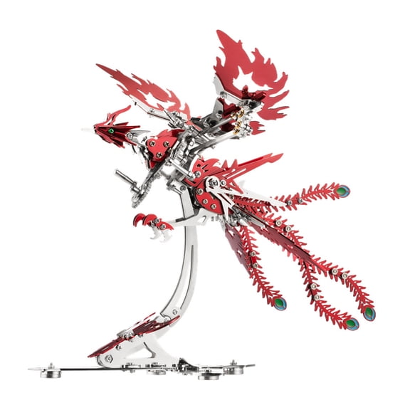 POKEMON 3D Metal Ornithopter Puzzles for Adults Model Kits DIY Assembly Mechanical Phoenix Stainless Steel Animal Bird Toy Building Block Birthday Gifts for Men Women