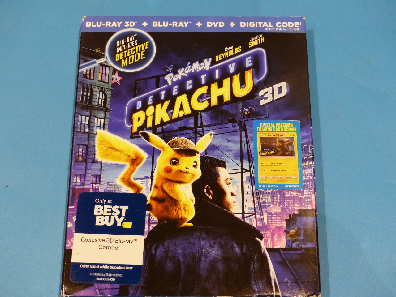 Pre-Owned - POKEMON DETECTIVE PIKACHU BLU-RAY 3D + DVD NEW