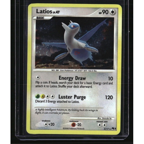 POKEMON POP Series 7 Latios #004/017 Lightly Played Excellent Trading Card