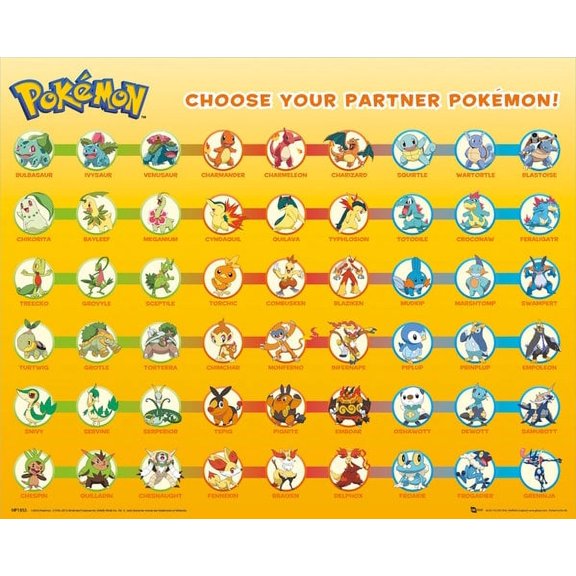 POKEMON Partner Pokemon Laminated Poster (16 x 20)
