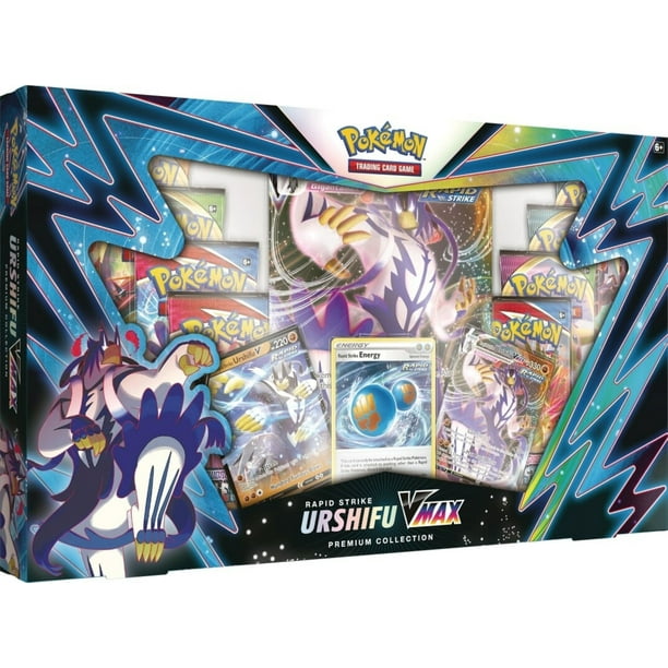 2-PACK Pokemon TCG SINGLE RAPID Strike Urshifu VMAX Premium Collection Box offers