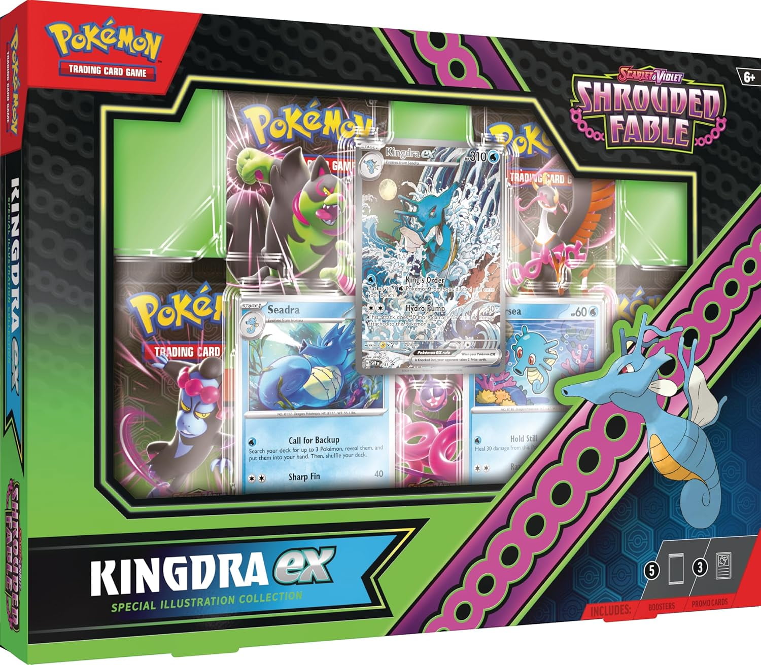 【海外限定】キングドラex SAR shrouded fable Pokemon TCG: Scarlet And Violet: Shrouded Fable Kingdra Ex Special