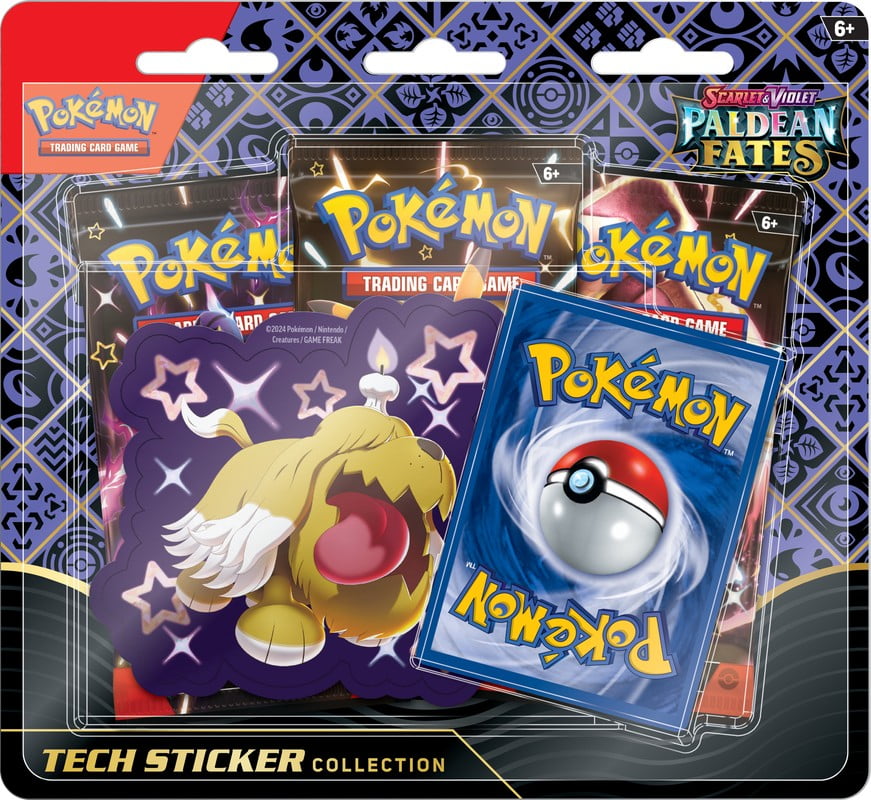 POKEMON TCG Scarlet and Violet PALDEAN Fates TECH Sticker Collection Shiny Maschiff