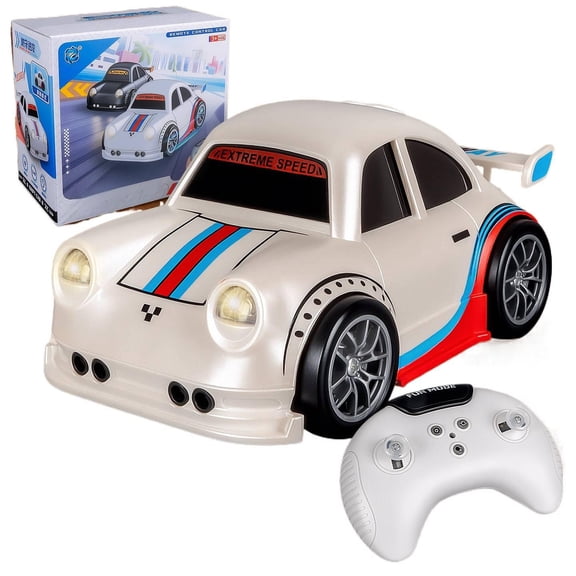 POKEMON TOYS Remote Control Drift Car with Sound and Light Effects for Ages 14+, White or Black