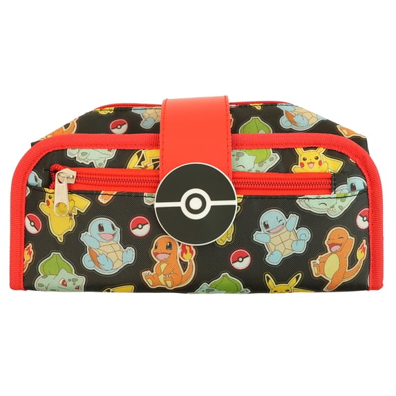 Pokémon Utility Pencil Pouch, Black and Red
