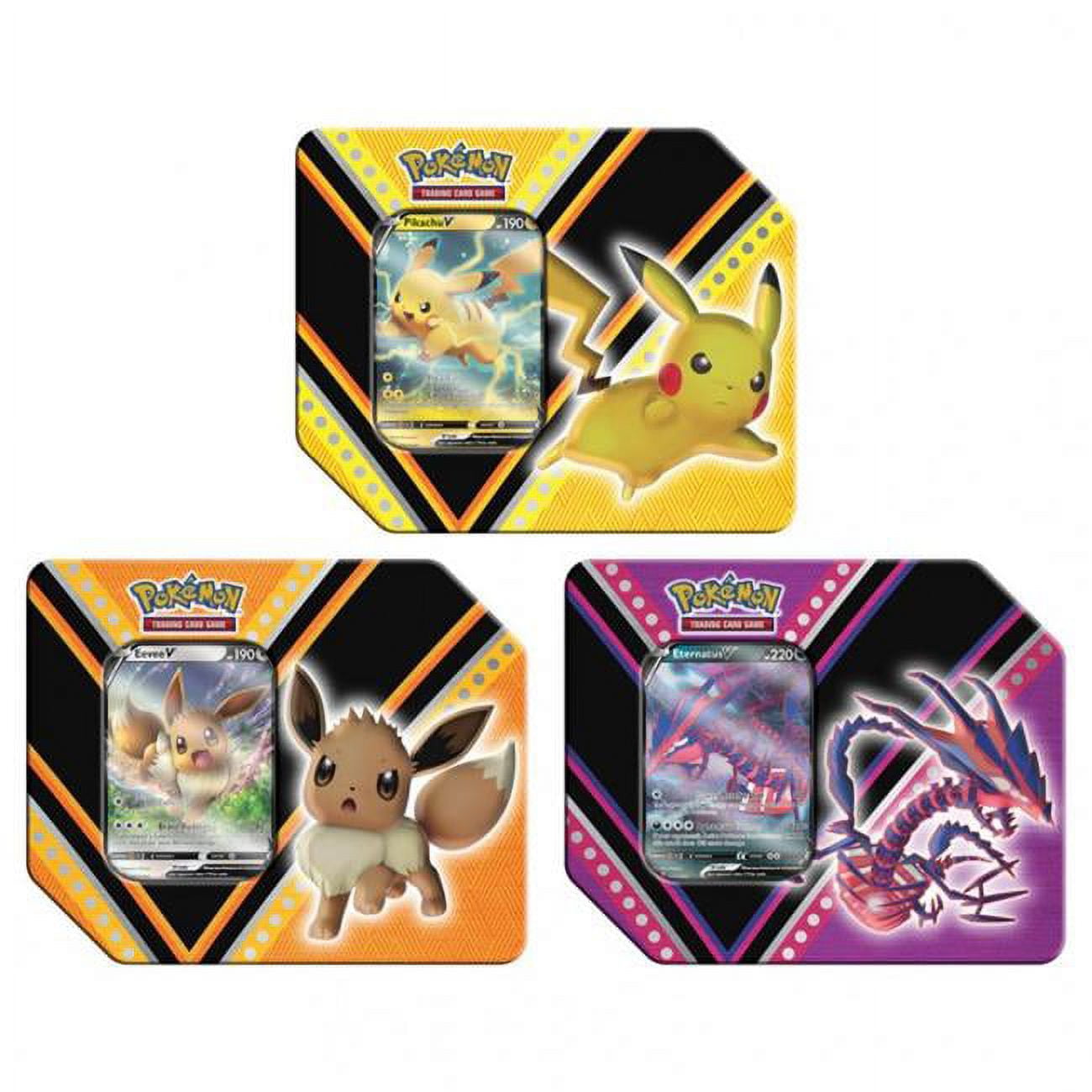 Pokemon Trading Card Game Tapu Koko GX Prism Gold Tin Storage Box ONLY NO  CARDS
