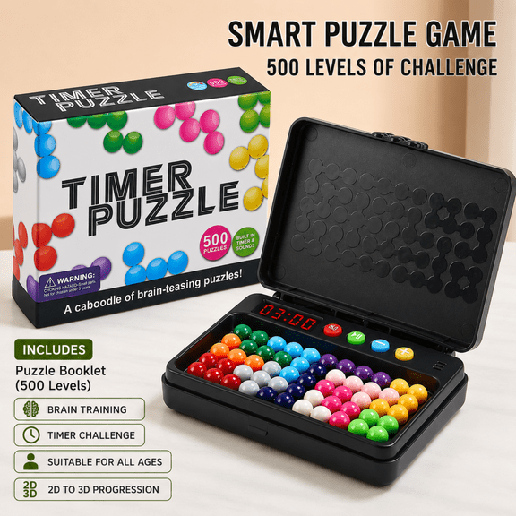POKEMON Wisdom Pearl Pyramid Magic Pearl Puzzle Toy With Timer For Kids Brain Training Gameer For Kids Brain Training Game