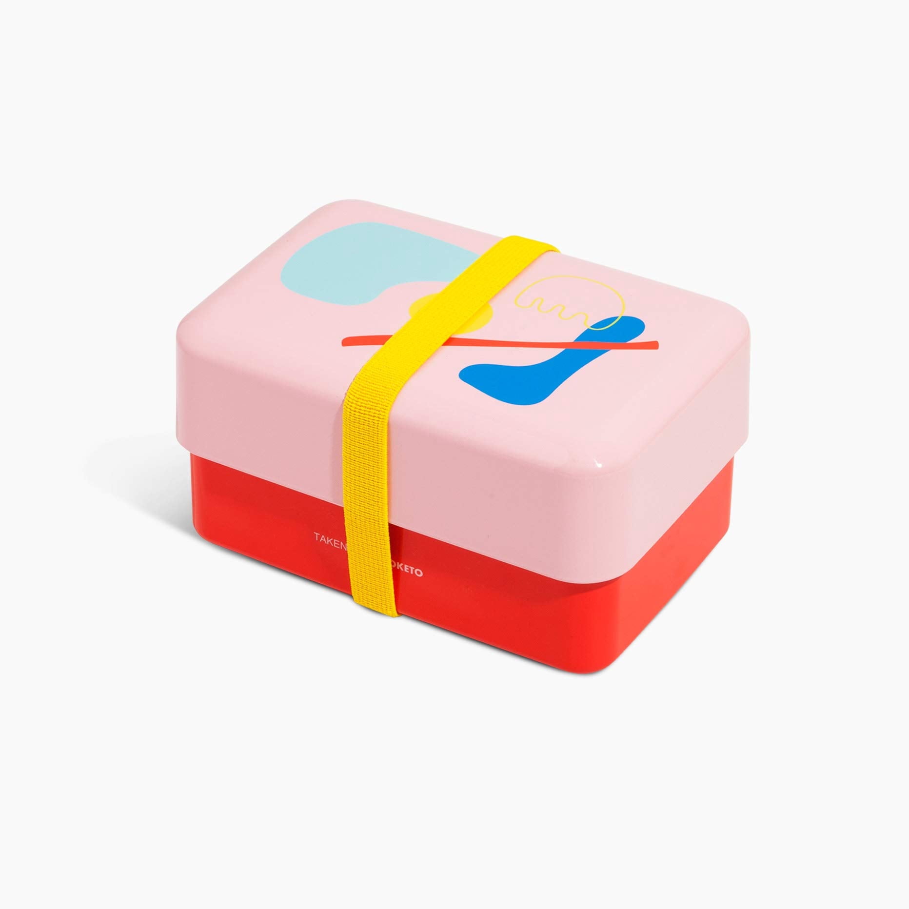 TAKENAKA Lunch Bento, 700 Milliliters, Pink and Red