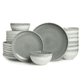 thumbnail image 1 of Pokini 24-Piece Stoneware Dinnerware Sets, Plates and Bowls Dish Sets for 8, Gradient Green, 1 of 8