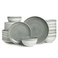 thumbnail image 1 of Pokini 24-Piece Stoneware Dinnerware Sets, Plates and Bowls Dish Sets for 8, Gradient Green, 1 of 8