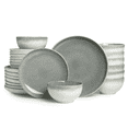 thumbnail image 1 of Pokini 24-Piece Stoneware Dinnerware Sets, Plates and Bowls Dish Sets for 8, Gradient Green, 1 of 8