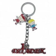 POLA Polish Gift Idea Dziadek Metal Key Chain "I Love Dziadek"