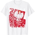 thumbnail image 1 of POLAND POLSKA Flag Vintage | Men Women Kids | POLAND T-ShirtMen and women, Black T-shirt, size: Extra large S-4XL, 1 of 4