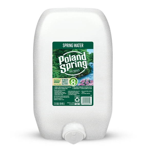 Poland Spring Maine Spring Water, 2.5 gal, Single Jug