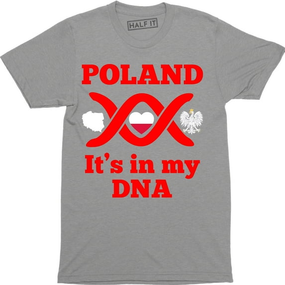 POLAND it's in my DNA Meska Koszulka Patriotyczna Polska Super Koszulki Polski T-Shirt